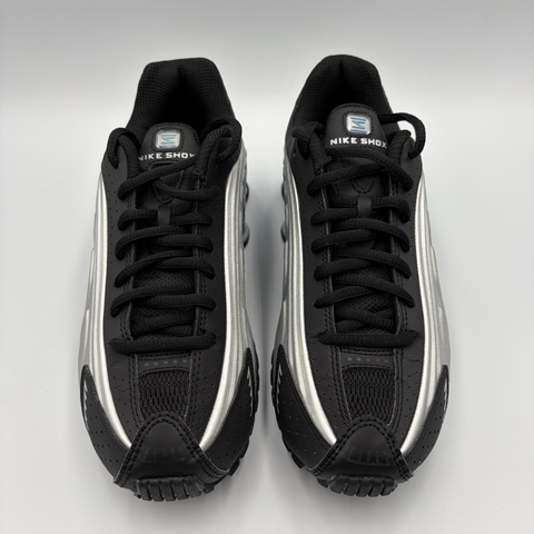 Nike Shox R4 GS 'Metallic Silver Black Psychic Blue (2025)' | GS 4Y (No Box)