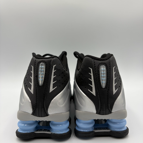 Nike Shox R4 GS 'Metallic Silver Black Psychic Blue (2025)' | GS 4Y (No Box)
