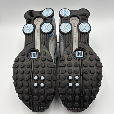 Nike Shox R4 GS 'Metallic Silver Black Psychic Blue (2025)' | GS 4Y (No Box)