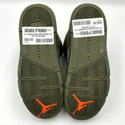 Air Jordan 5 Retro 'Olive (2024)' | US PS 1.5Y (No Box)