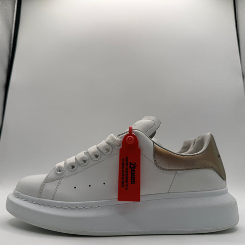 Alexander McQueen Oversized 'White Iridescent Heel Tab (Women's)'| EU W 40 / US W 10