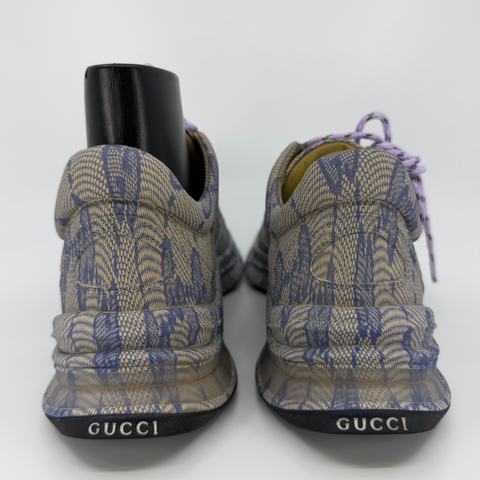 Gucci Monogram Run Sneaker `Beige Blue` | EU 39 / US M 6