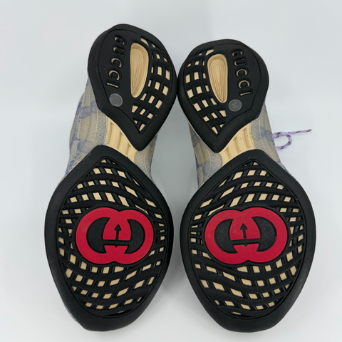 Gucci Monogram Run Sneaker `Beige Blue` | EU 39 / US M 6