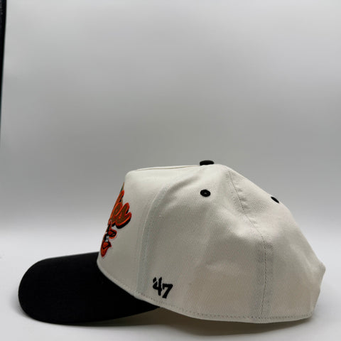 Rawlings Infield Baltimore Orioles 47 Brand Snapback Hat 'White Black' | US One Size