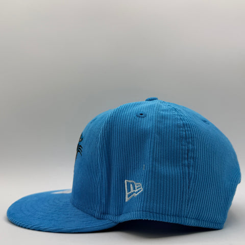New Era Carolina Panthers Corduroy Snapback Cap 'Sky Blue Black' | US One Size
