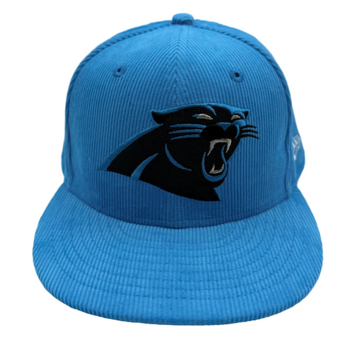 New Era Carolina Panthers Corduroy Snapback Cap 'Sky Blue Black' | US One Size