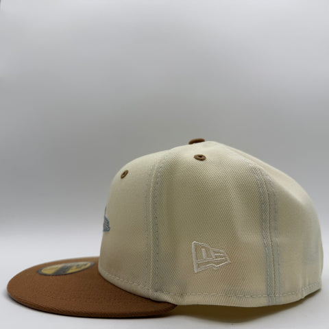 New Era Baltimore Orioles Two Tone Edition 59Fity Fitted Cap 'Cream Khaki' | US 7 5/8"