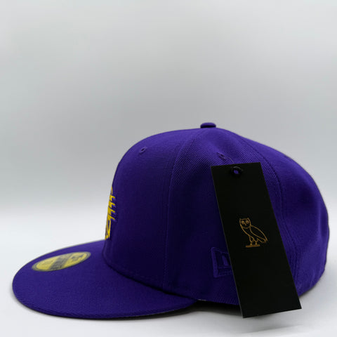 New Era OVO x LA Lakers 59Fifty Fitted Cap 'Purple Yellow' | US 7 5/8"