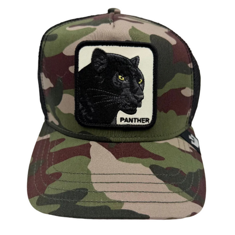 Goorin Bros Panther Trucker Snapback Hat 'Green Camo' | US One Size