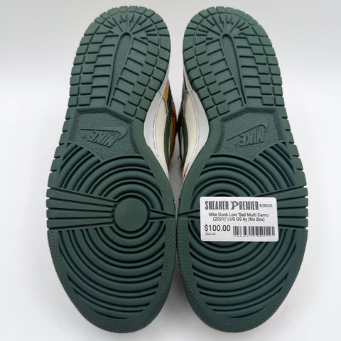Nike Dunk Low 'Sail Multi Camo (2021)' | US GS 6y (No Box)