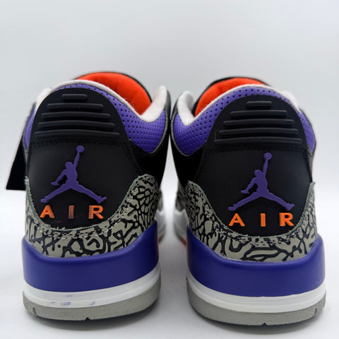 Air Jordan 3 Retro 'Black Court Purple (2020)' | US M 8