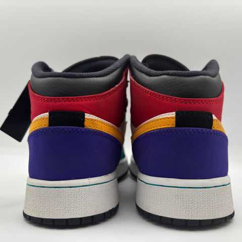 Air Jordan 1 Retro Mid 'Bred Multi Color (2019)' | US GS 5.5Y (No Box)