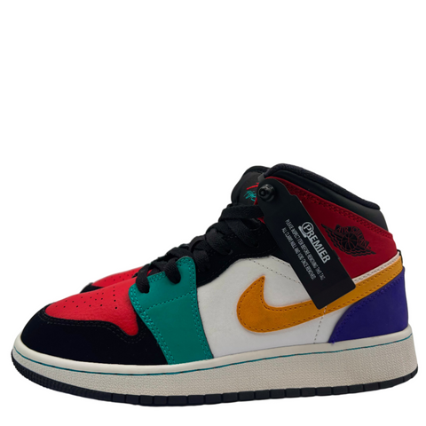 Air Jordan 1 Retro Mid 'Bred Multi Color (2019)' | US GS 5.5Y (No Box)