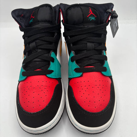 Air Jordan 1 Retro Mid 'Bred Multi Color (2019)' | US GS 5.5Y (No Box)