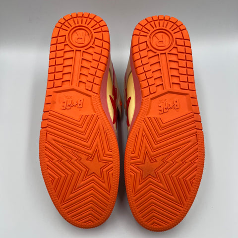 A Bathing Ape Bape SK8 Sta `Orange (2022)` | US M 12