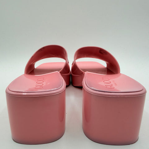 Gucci 60mm Slide Sandal 'Pink Rubber' | EU W 37 / US W 7