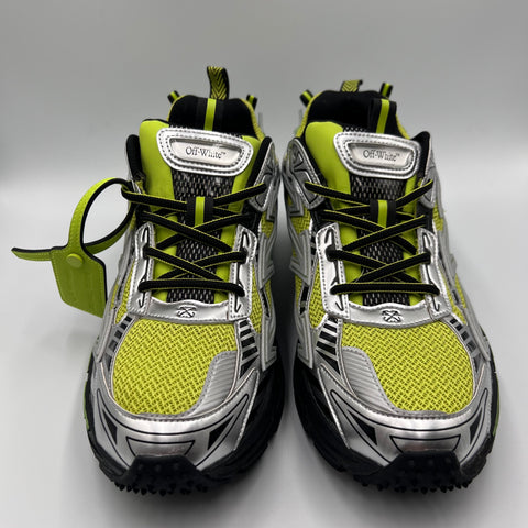 OFF-WHITE Be Right Back` Silver Green Fluo` | EU 44 / US M 11