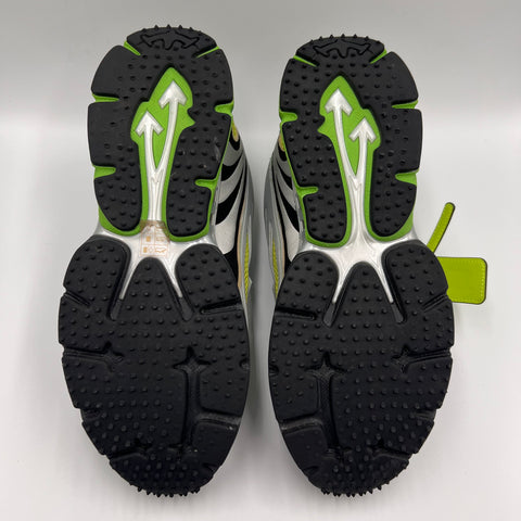 OFF-WHITE Be Right Back` Silver Green Fluo` | EU 44 / US M 11
