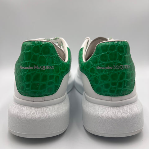 Alexander McQueen Oversized `Chrome Green Crocodile` | EU M 44 / US M 11