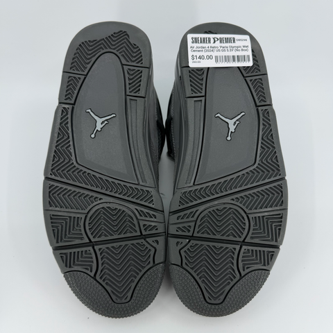 Air Jordan 4 Retro 'Paris Olympic Wet Cement (2024)' US GS 5.5Y (No Box)