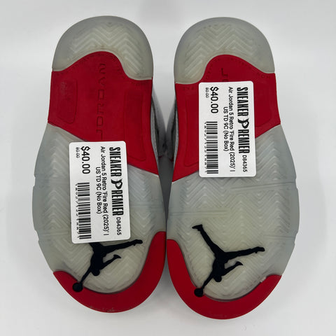 Air Jordan 5 Retro 'Fire Red (2025)' | US TD 9C (No Box)