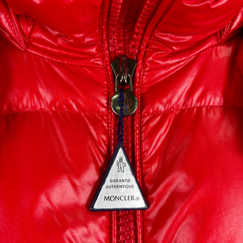 Moncler Puffer Vest with Hood 'Red' | US M 6 (X-Large)