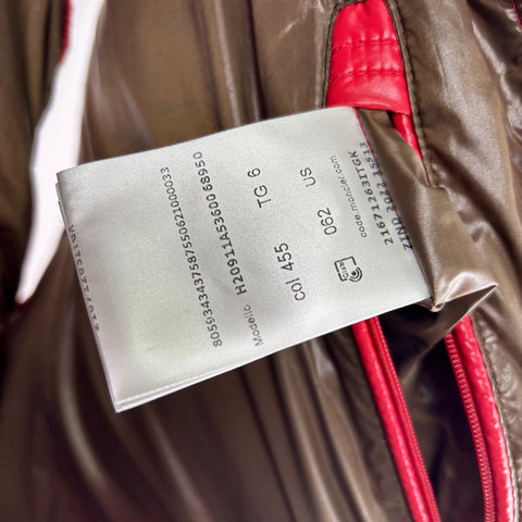 Moncler Puffer Vest with Hood 'Red' | US M 6 (X-Large)