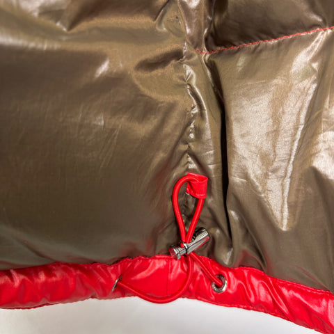 Moncler Puffer Vest with Hood 'Red' | US M 6 (X-Large)