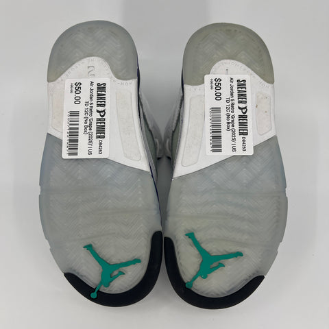 Air Jordan 5 Retro 'Grape (2025)' | US TD 12C (No Box)