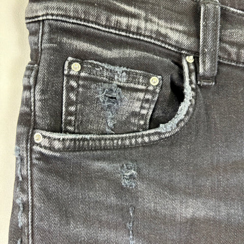 Amiri MX-1 Rip Patched Jean 'Faded Black' | US M (34")