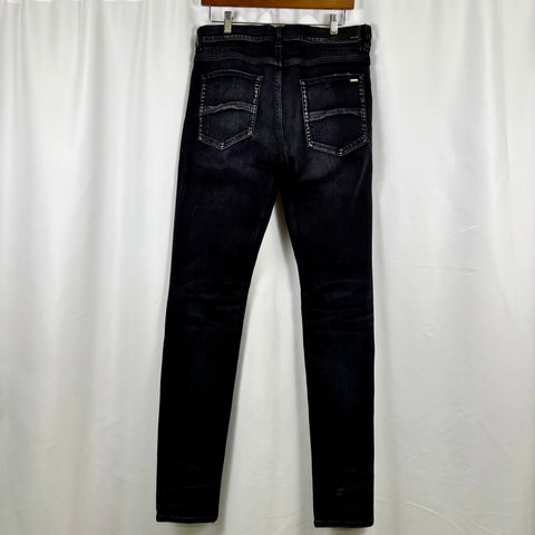 Amiri MX-1 Rip Patched Jean 'Faded Black' | US M (34")