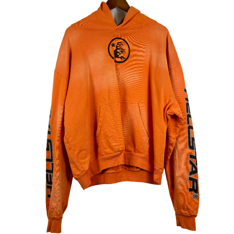 Hellstar Fire Orange Hoodie 'Faded Orange' | US M (Medium)