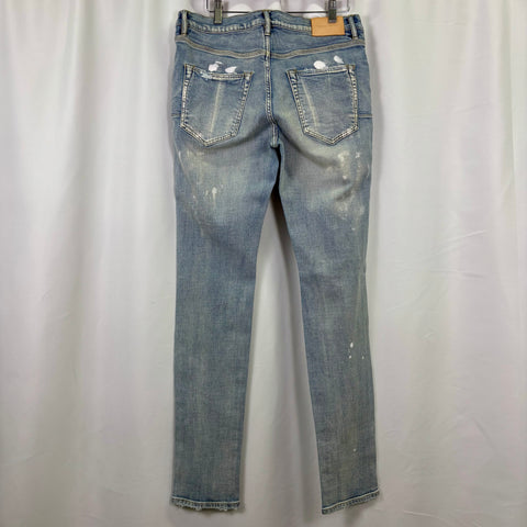 Purple Brand Paint Blowout Jean 'Light Blue' | US M (32")