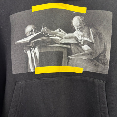 Off White Caravaggio Painting Over Hoodie 'Black' | US M (XX-Small)