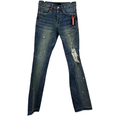 Purple Brand Paint Slatter Rip Jeans 'Fade Indigo' | US M (28")