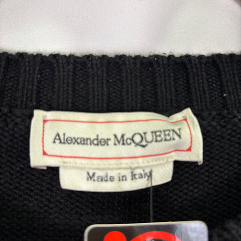 Alexander McQueen Graffiti Logo Sweater 'Black' | US M (Small)