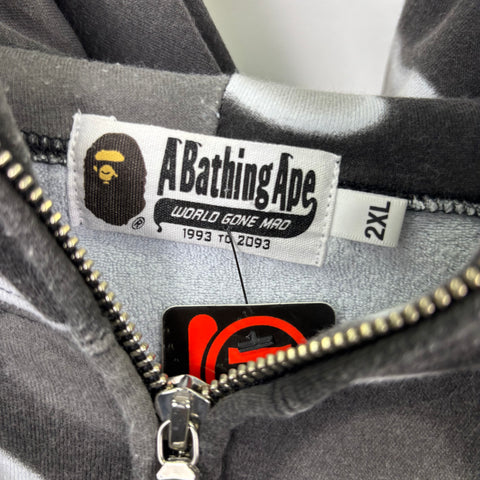 Bape Shark Full Zip Hoodie 'Grey Camo' | US M (2X-Large)