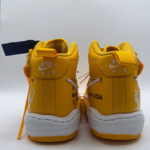 Nike Air force 1 Mid SP 'Off White Varsity Maize (2023)' | US M 7