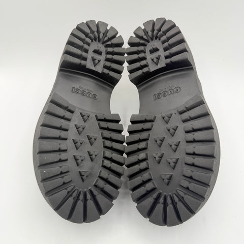 Gucci Platform Perforated G Sandal 'Black Rubber | EU W 39 / US W 9