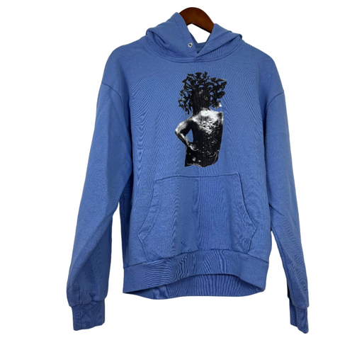 Demin Tears EX-Slave Gordon Hoodie 'Light Blue' | US M (Large)