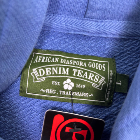 Demin Tears EX-Slave Gordon Hoodie 'Light Blue' | US M (Large)