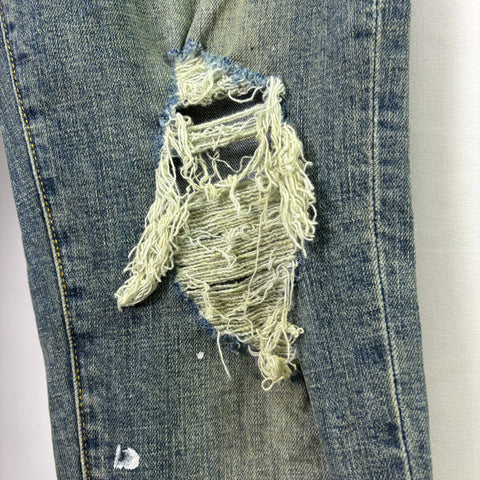 Purple Brand Paint Splatter Jeans 'Dirty Indigo' | US M (33")