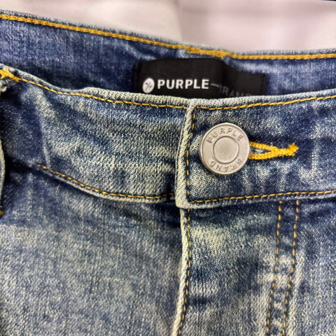 Purple Brand Paint Splatter Jeans 'Dirty Indigo' | US M (33")