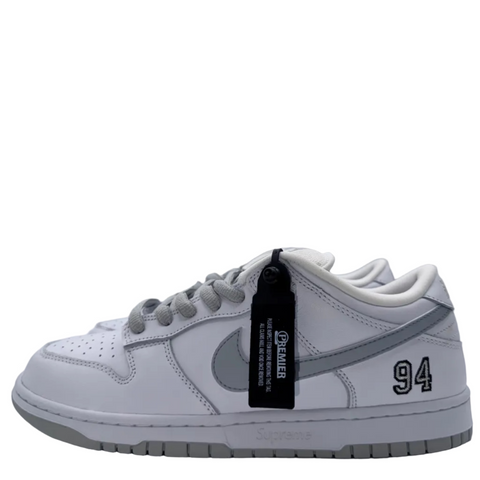 Nike SB Dunk Low 'Supreme 94 White Metallic Silver (2025)' | US M