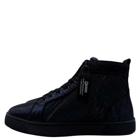 Christian Louboutin Orlato Flat High 'Black Navy Jacquard' | EU M44 / US M11