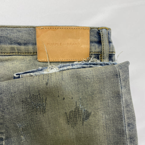 Purple Brand Oil Repair Jeans 'Dirty Denim' | US M (30")