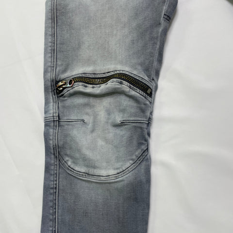 G-Star 3D Zip Knee Skinny Jean 'Grey' | US M (28")