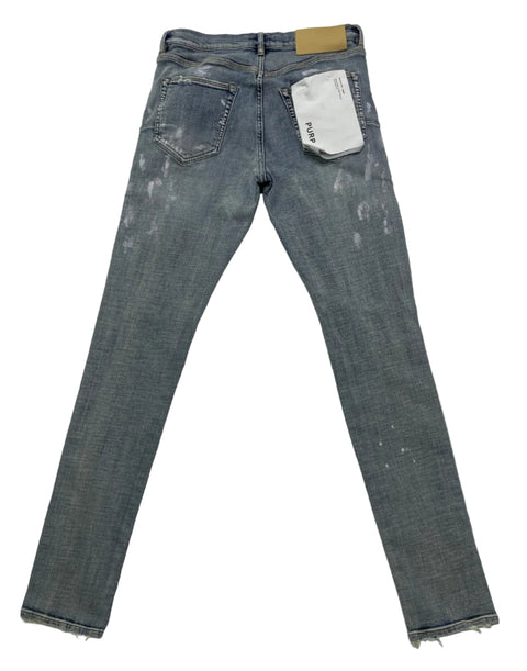 Purple Brand Paint Splatter Jeans 'Light Blue' | US M (30")