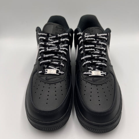 Nike Air Force 1 Low `Supreme Black White` | US M 9