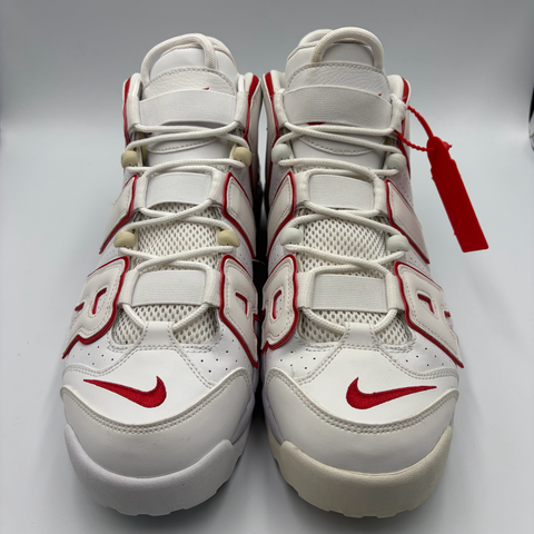 Nike Air More Uptempo `White Varsity Red Outline (2018)` | US M 13